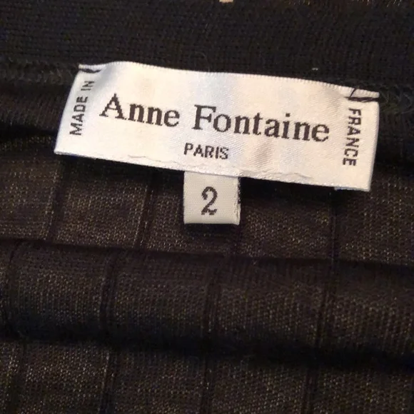 Anne Fontaine Veronica ribbed cotton semi-sheer button ruffle trim cardigan - Picture 8 of 14